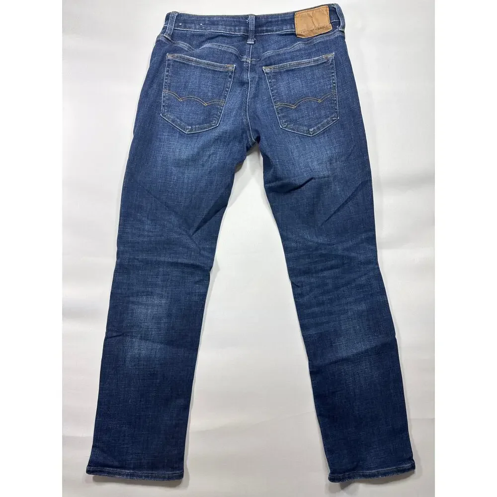 American Eagle Men's‎ Slim Straight Leg Blue Denim Jeans - Size 29x30 (30x28.5)